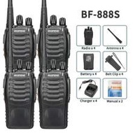 4pcs BAOFENG BF-888S Amateur Handheld Two-Way Radio UHF Walkie Talkie, Portable For Hiking, Cycling,