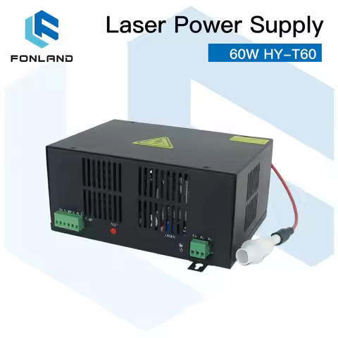 FONLAND 60W HY-T60 CO2 Laser Power Supply for CO2 Laser Engraving Cutting Machine HY-T60 T / W Serie