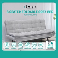 3 Seater Foldable Sofa Bed /  Fabric Sofa Bed