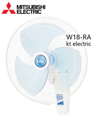 MITSUBISHI พัดลมติดผนัง 18 นิ้ว แบบรีโมทคอนโทรล W18-RA สีขาว / สีเทา