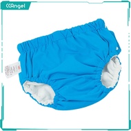 CCAngel ผ้าอ้อมเด็กแบบใช้ซ้ำได้กางเกงว่ายน้ำกันน้ำสีฟ้า (For14-16KG)