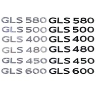 3d ABS Black Chrome Car Letters Trunk Emblem Logo Sticker For Mercedes Maybach GLS600 GLS500 GLS450 