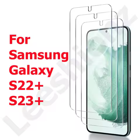Screen Protector for Samsung Galaxy S22+ S23+ S22Plus S23Plus Tempered Glass 9H Transparent Clear An