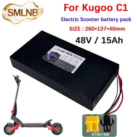 13S4P battery Original For Kugoo C1 Electric Scooter 48V 15Ah Powerful Motor 18650 Lithium Battery f