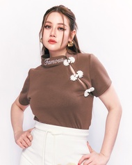 Qipao Collar Top FMBL-F1T452