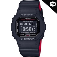 [Watchspree] Casio G-Shock Black x Red Heritage Color Series Black and Red Resin Band Watch DW5600HR-1D DW-5600HR-1D