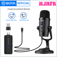 VIBOP BOYA USB Condenser Wireless Microphone BY-PM500W Professional Mic for PC Laptop Streaming Recording Vocals Voice Gaming Metting ASVXV