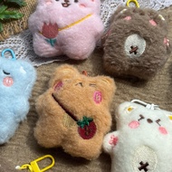 GANTUNGAN Khalishop- plushie bear keychain, bear keychain, bear bag charm bear, doll keychain, doll 