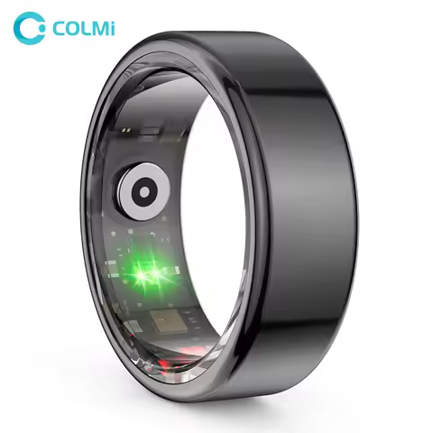 COLMI R02 Smart Ring Military Grade Titanium Steel Shell Health Monitoring IP68 & 3ATM Waterproof Mu