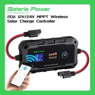 20A 12V/24V MPPT Wireless Solar Charge Controller Bateria Power Intelligent Solar Panel Regulator 20