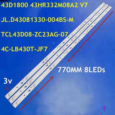 30pcs LED Strip JL.D43081330-004BS-M TCL43D08-ZC23AG-07 TCL-ODM-43D1800-3X8-3030 For 43GM16F 43W550A