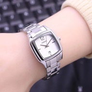 Promo Jam Tangan Wanita Fossil Anti air Rantai Stainless steel Tanggal aktif Free Box Dan Baterai Ca