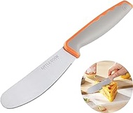 Butter Knife Spreader, Little Cook 4.7 Inch Sandwich Butter Spreader Knife, Stainless Steel Spreaders for Food with Serrated Edge , Great for Butter, Cheese, Peanut, Sandwhich, Jam, Dishwasher Safe