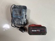 DEVON 20V 8.0Ah 大有鋰電池 ( Battry & charger)