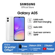 [Free Travel Adaptor *Selama masih ada] Samsung Galaxy A05 LTE Android Smartphone Dual Camera 50MP 6GB RAM 128GB Layar HD+ 67 inci Octa-Core Dual SIM Baterai 5.000mAh Gratis Ongkir Free Proteksi layar retak 3 bulan