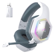 Headphone Gaming ไร้สาย E1000 NJISD EKSA WT 2.4G เวลาแฝงต่ำสำหรับพีซี/PS4/PS5/Xbox หูฟังแบบมีสายเกมเ