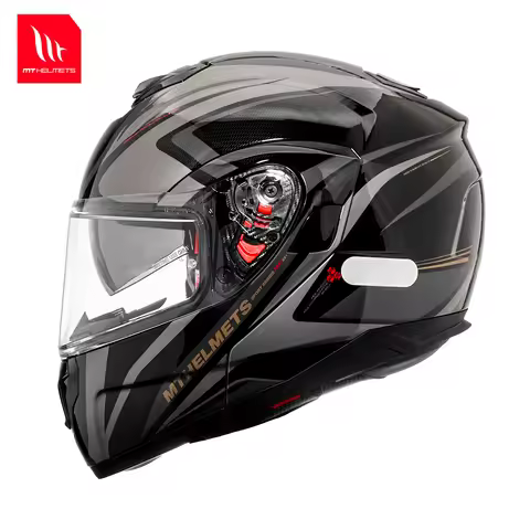 New Flip up Helmet Gloss/Matt Motorcycle Mt Atom Sv M-4Xl Color Options Original Helmets Double Viso