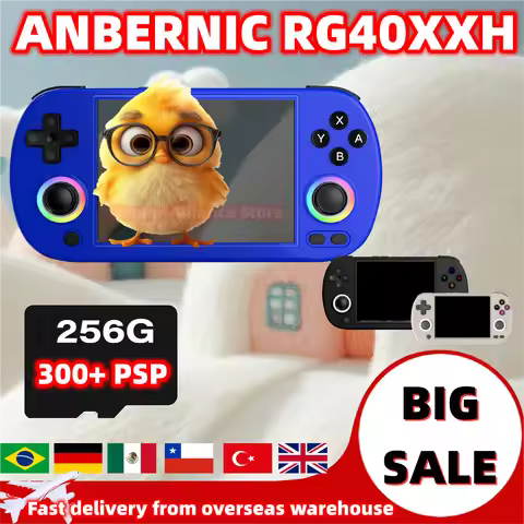 ANBERNIC RG40XX H RG40XXH Retro Handheld Game Console Video Game Consoles 4.0''IPS Screen Supports 5