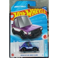 HOTWHEELS LIBERTY WALKS LBWK HW J IMPORTS TOONED NISSAN SKYLINE 2000GT-R KENMERI DIECAST MODEL