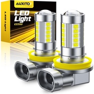 AUXITO Upgraded H11/H8 LED Fog Light Bulbs, 6500K Cool White, 1:1 Mini Size H11/H8/H16 LED Fog Light
