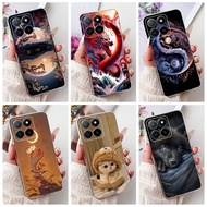 New Casing For Honor X5b GFY-LX2 / Honor X5b Plus GFY-LX2P Case Cool Dragon Cute Cat Shockproof Sili
