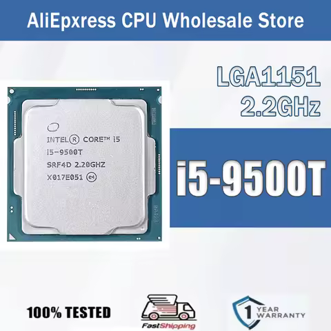 Intel Core i5-9500T 2.2GHz 6 Core 6 Thread CPU Server 9M 35W i5 9500T Desktop Processor I5 9500T int