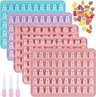 Silicone Moulds Baking, Gummy Bear Moulds, 5 Pieces, Candy Silicone Moulds, Make Set, Chocolate Moul