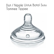 Silicone Nipple Untuk Botol Susu Dot Tommee Tippee Newborn 6M 12M+