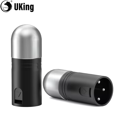 U'King 2/4/8Pcs DMX Termination Resistor 120Ohm3-Pin XLR Terminator Optimal Signal Integrity For DJ 