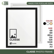 ZENi CLASSE Photo Frame 6R 8R 11R A4 A3 Frame | Contemporary Wooden Black White Picture Frame