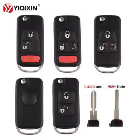 Remote Car Key Shell For Mercedes Benz A E C CL S SL SLK ML W168 W124 W202 W203 W210 W211 B200 ML55