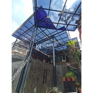 GLASS CANOPY Kanopi Kaca Besi WF Holo Alderon Tempered Laminated (1)