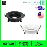 YETPLUS GU10 EYE BALL FITTING ROUND YET003 BLACK / WHITE