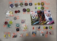 平清❗️全新港版爆旋陀螺X BeybladeX紫色銀狼 散件 Bx48 7-60固鎖 Cx17 Ux00天馬 紅天馬 神杖 薯片龍 簡易固鎖 大量軸心固鎖