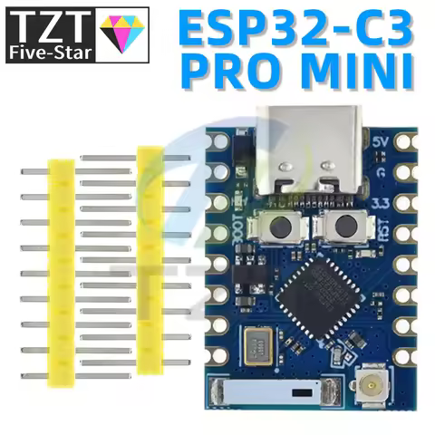 TZT 1/3PCS ESP32-C3 Pro Mini Development Board WiFi Bluetooth Ultra-small Size ESP8266 ESP32 C3 ESP 