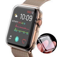Transparent TPU soft case for Apple watch 9 8 7 6 5 4 3 2 SE full coverage protection case Apple iwa