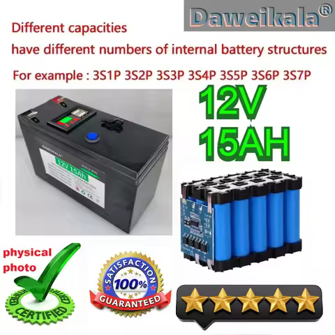 12V 21Ah 18650 Lithium Battery Pack 3S7P Rechargeable Battery for Solar Energy Electric Vehicle Batt
