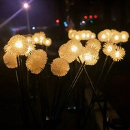 1ชิ้น ไฟสวนโซลาร์ดอกไม้ปีศาจ LED, 6 หัว 2 โหมด สีขาวอุ่น โคมไฟหญ้า, โคมไฟนอกบ้านกันน้ำอย่างดีสำหรับ 