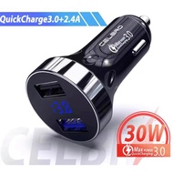 Fast/quick Car/Car Charger+Volt meter