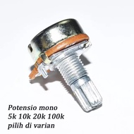 1K 5K 10K 20K 50K 100K A-Plus Short AS Mono Potentiometer