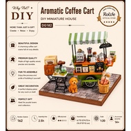 Aromatic Coffee Cart - Rolife (DG182) - 3D Wooden Assembly Model - Decorative Coffee Cart Model
