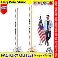 Flag Pole Stand Indoor Tiang Bendera Stainless Steel Flag Pole With Stand #FlagPole #StandFlag #Flag