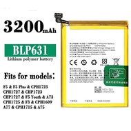 Replacement High Quality Battery BLP631 for Oppo F3 F5 Youth A77 F3S A75S A73