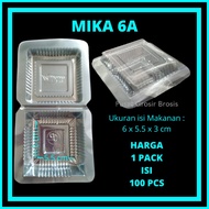 (CONTENTS 100) 6A Size Cake Mica Clear Pudding Cake Mica/ SIZE 6 100pcs Clear Cake Packaging Mica 6 