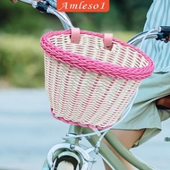 [Amleso1] Kids Bike Basket Front Cargo Rack Bag Front Handlebar Basket