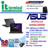 NOTEBOOK (โน้ตบุ๊ค) ASUS ROG ZEPHYRUS G14 GA402RJ-L8040WS (ECLIPSE GRAY ANIME MATRIX VERSION)