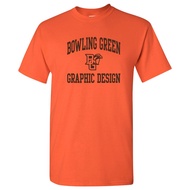 Bowling Green State University Falcons Arch Logo Department, Team Color T Shirt