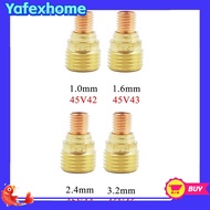 [YAFEXHM] TIG Welding Torch Gas Lens Collets Body 45V42 45V43 45V44 45V45 For WP9 20 25