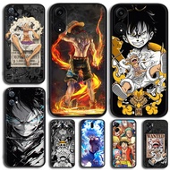 Cool One Piece Luffy cartoon anime [U7] for OPPO Reno 12 12F 12FS F27 A79 TPU soft black protective 