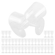 Clear Plastic Wine Glass Recyclable - Shatterproof Wine Goblet - Disposable & Reusable Cups for C